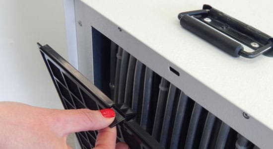 6. Check the Dehumidifier Coils for Frost: