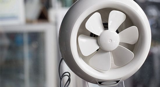 How to Reduce Home Humidity: Ventilate the Areas with an Exhaust Fan