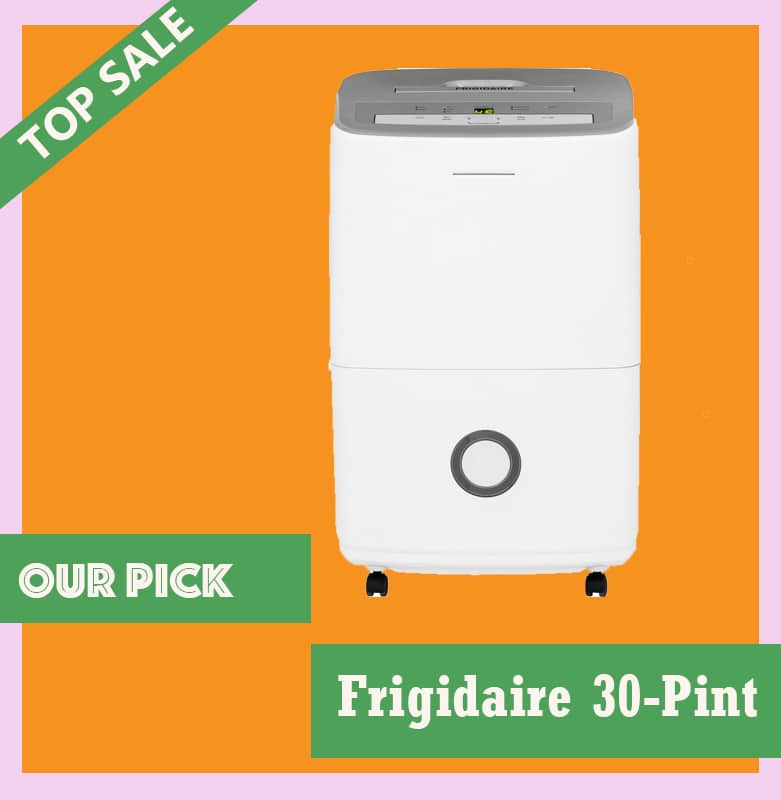 Frigidaire 30-Pint Dehumidifier with Effortless Humidity Control