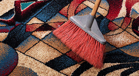 how to clean carpet without a vacuum: Dry carpet cleaning method