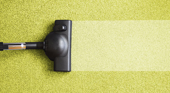 Use a window Squeegee when cleaning carpets