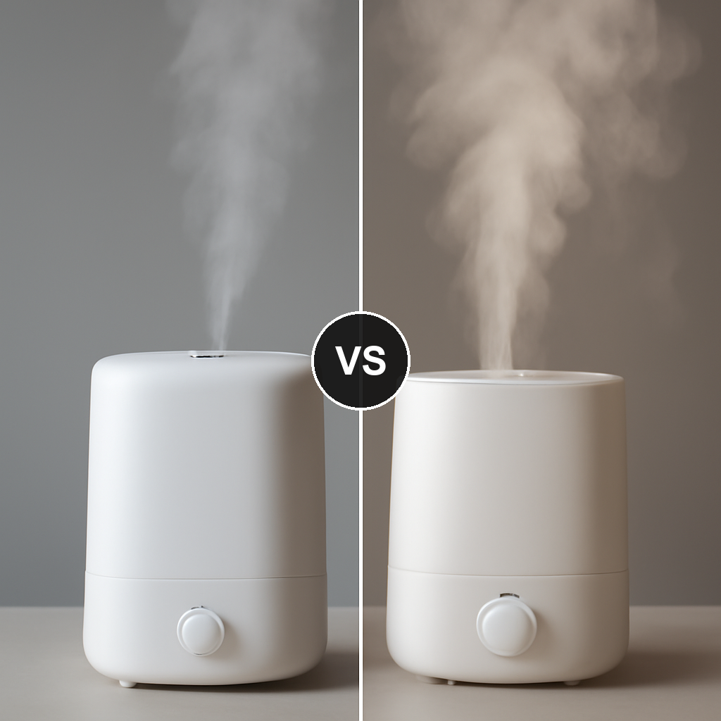 Cool-mist humidifier versus warm-mist humidifier side by side comparison